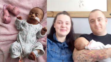 Parents praise NHS for helping baby fight off Covid-19