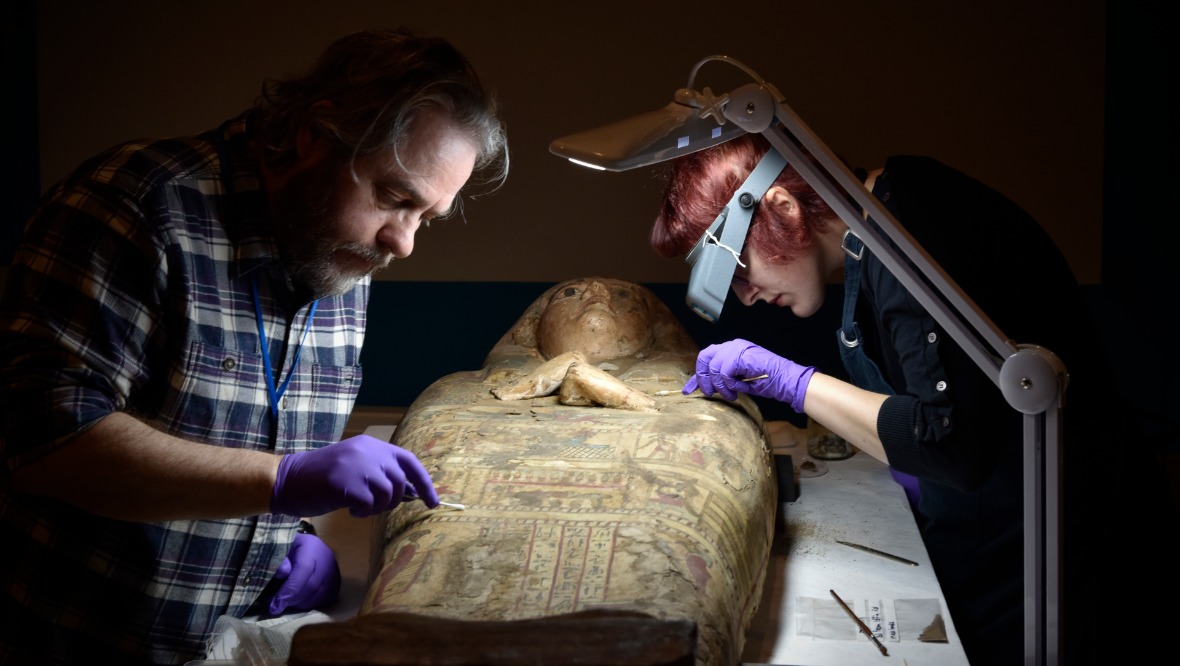  Conservators: Preserving the ancient mummy in Perth. 