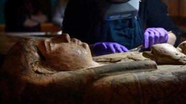Paintings discovered inside coffin of Egyptian mummy