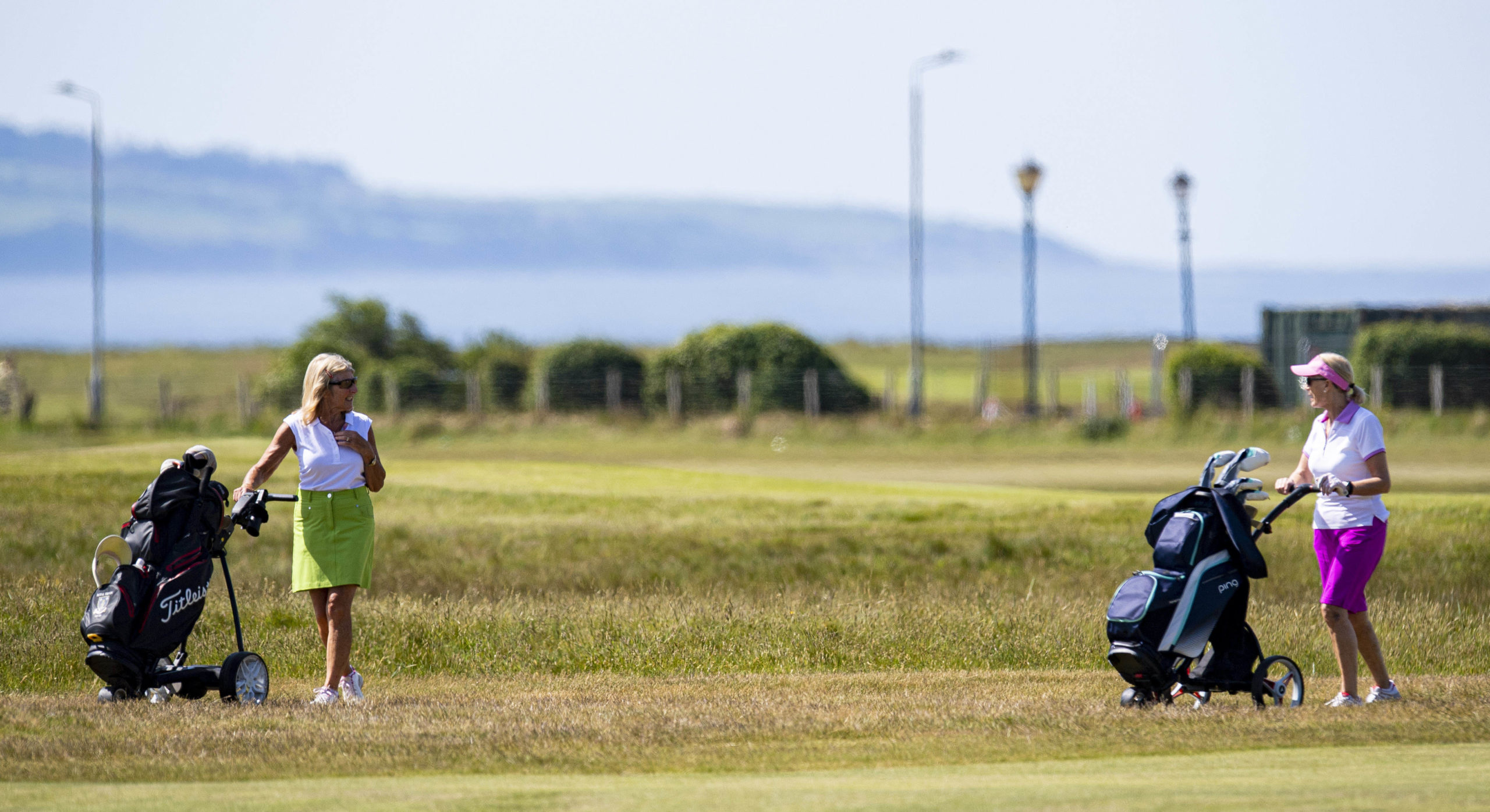 Golfers return to the links at Royal Troon as lockdown restrictions are eased. SNS Group.