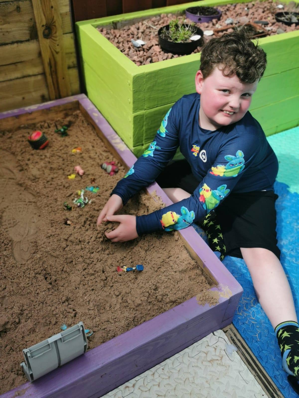 Over the moon: Matthew was delighted with the First Minister's video.