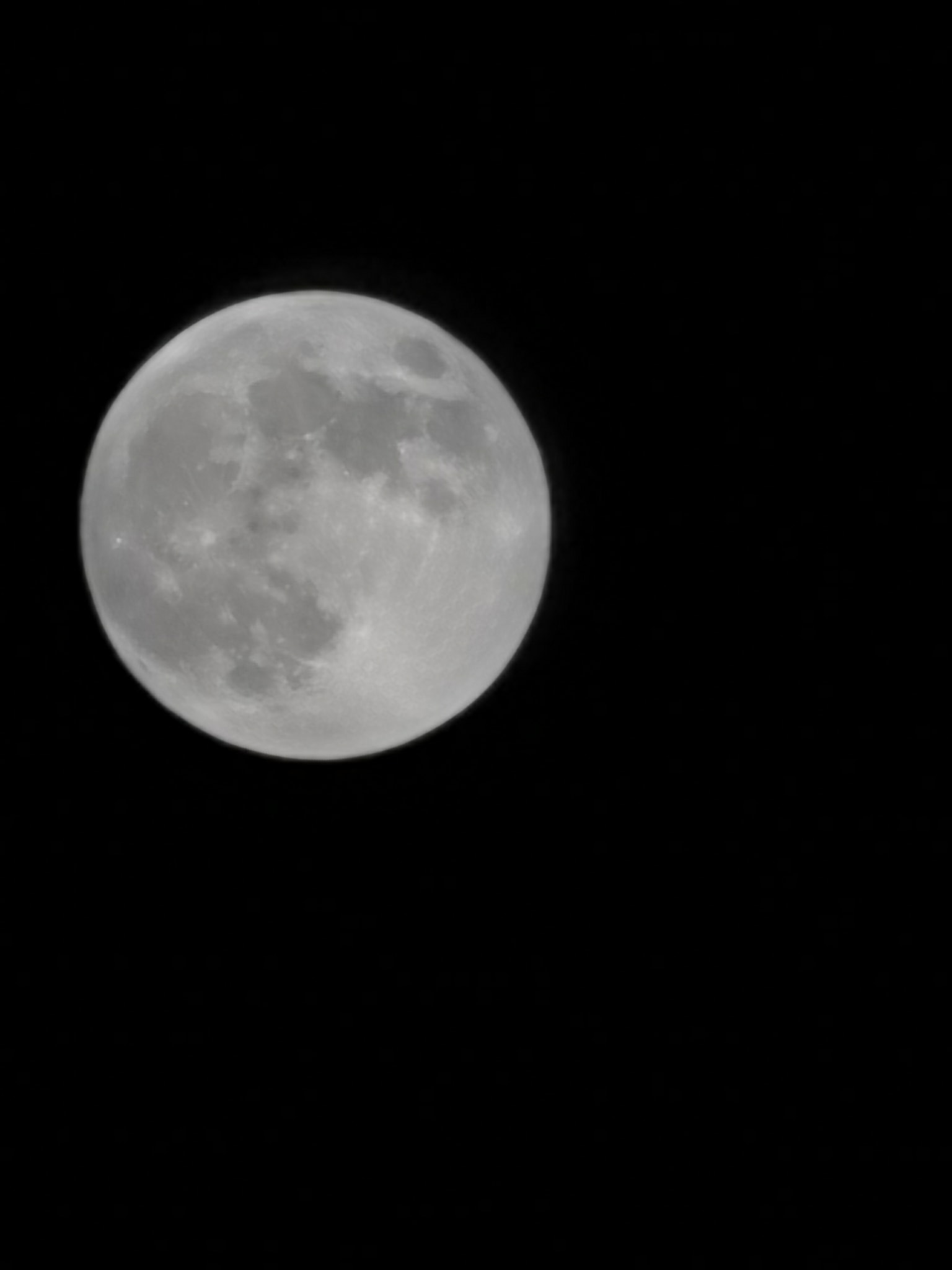 Lunar delight: Elaine Rafferty snapped a fantastic picture of the full moon.