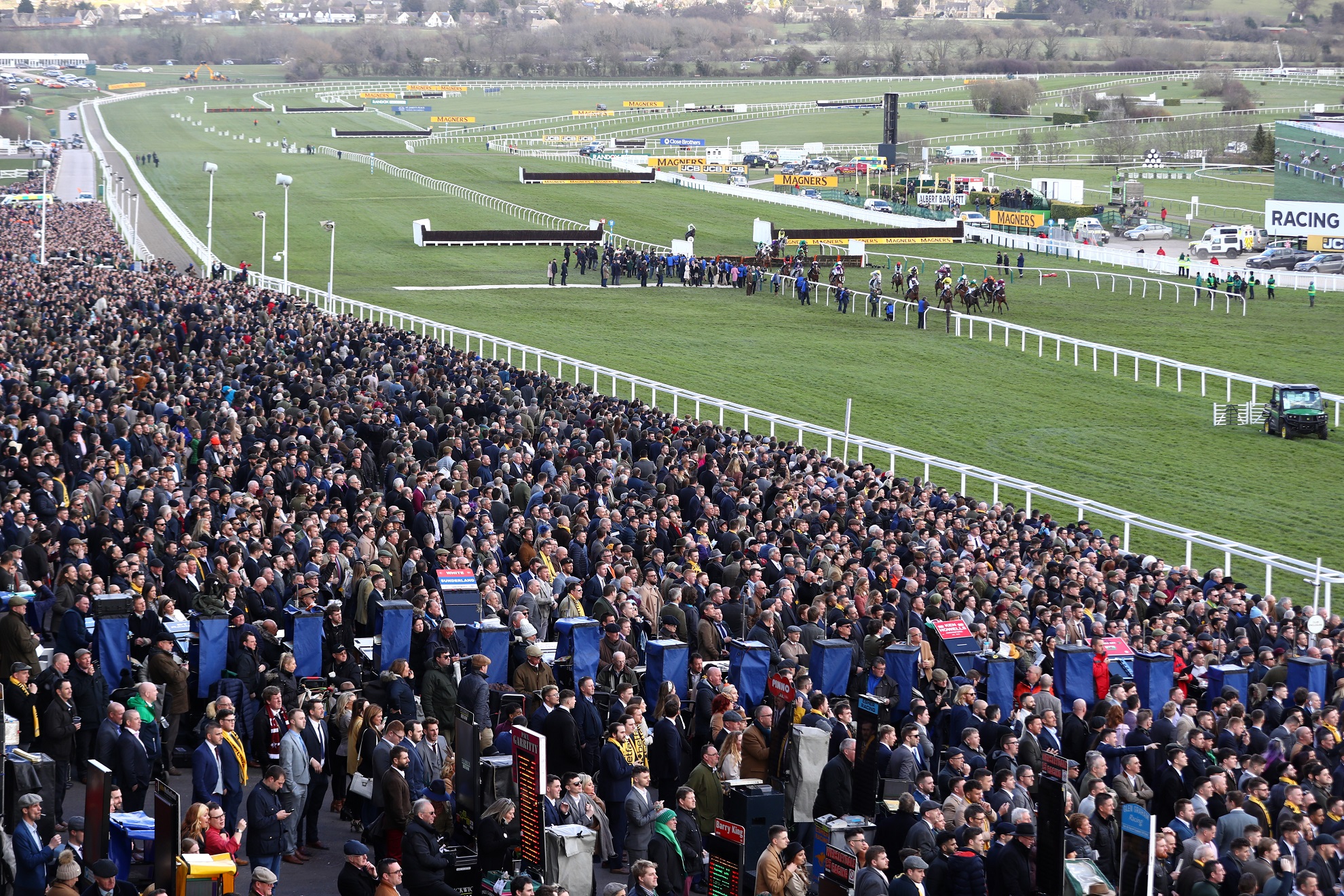 A quarter of a million people attended Cheltenham across four days in mid-March. (Getty Images)