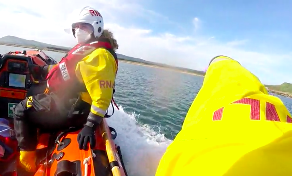 Rescue: RNLI launched at 4.15pm on Wednesday <strong>Anstruther RNLI</strong>” /><span class=