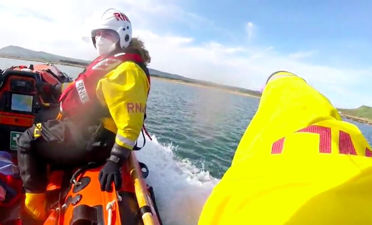 Rescue: RNLI launched at 4.15pm on Wednesday <strong>Anstruther RNLI</strong>”/><cite class=cite></cite></div><figcaption aria-hidden=true>Rescue: RNLI launched at 4.15pm on Wednesday <strong>Anstruther RNLI</strong> <cite class=hidden></cite></figcaption></figure><p>Volunteer helm Barry Gourlay said: “This was our first call-out in over ten weeks but that did not show.</p><p>“We train to a high standard and that training helped ensure we were able to execute this rescue swiftly and safely.”</p><p>The RNLI said that May is an important month for the charity as its annual fundraising campaign Mayday takes place.</p><p>However during the pandemic conventional fundraising is not possible, although the charity’s on-call status has not changed.</p><p>Mr Gourlay said: “Throughout this pandemic, the volunteers at Anstruther join 237 other lifeboat stations who remain ready to respond if requested.</p><p>“We thank our supporters and ask that you stick by us during this challenging time so we can continue to save lives at sea.”</p><div class=