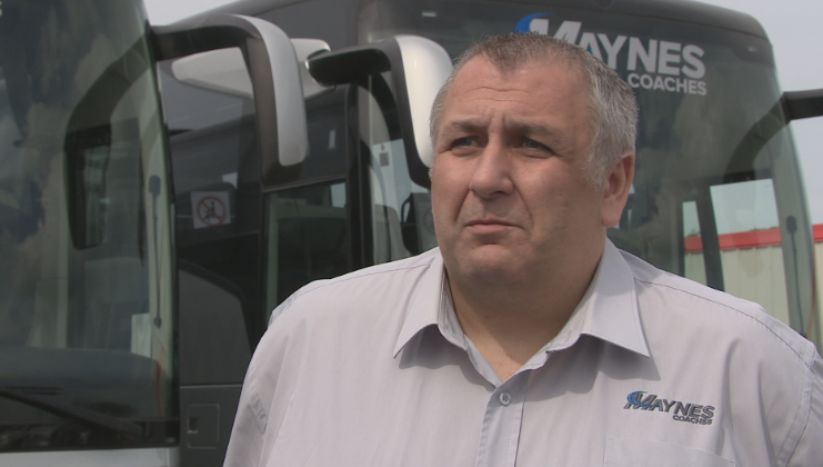 Maynes Coaches: Co-owner Kevin Mayne. (STV)