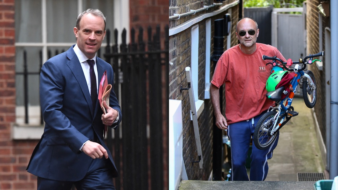 Raab unaware of Cummings’ whereabouts while de facto PM