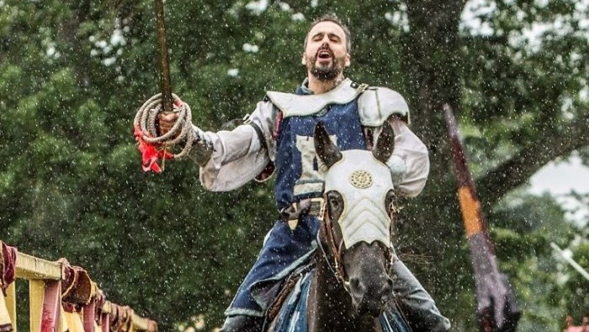 Jousting knights fundraise for tournament behind closed doors