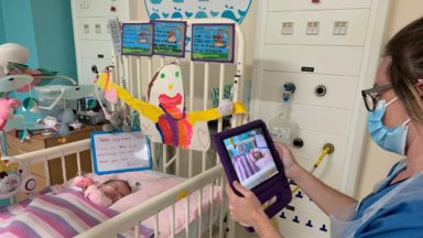 Video messaging service adapted to help Covid-19 patients