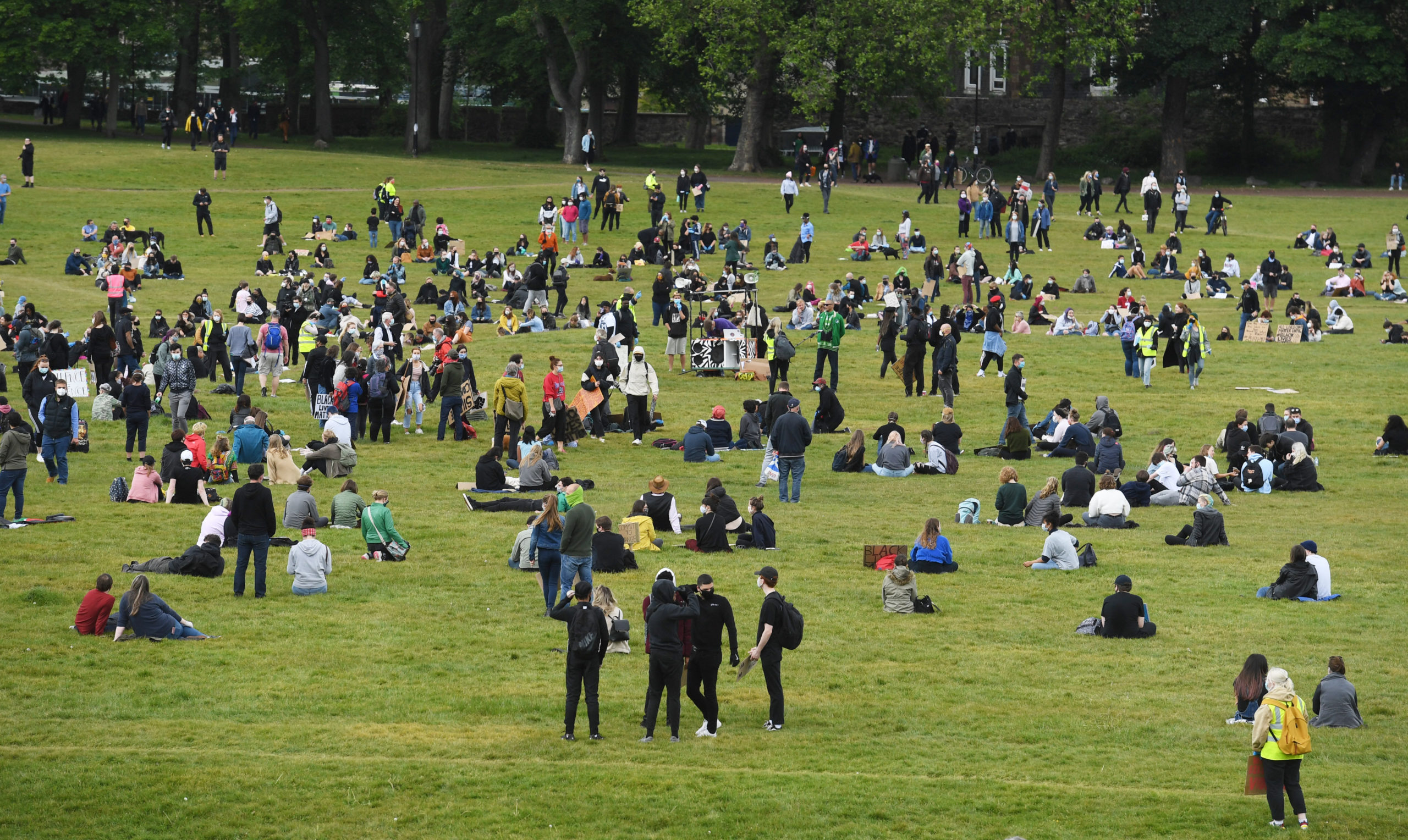 Protest: Holyrood Park, Edinburgh.