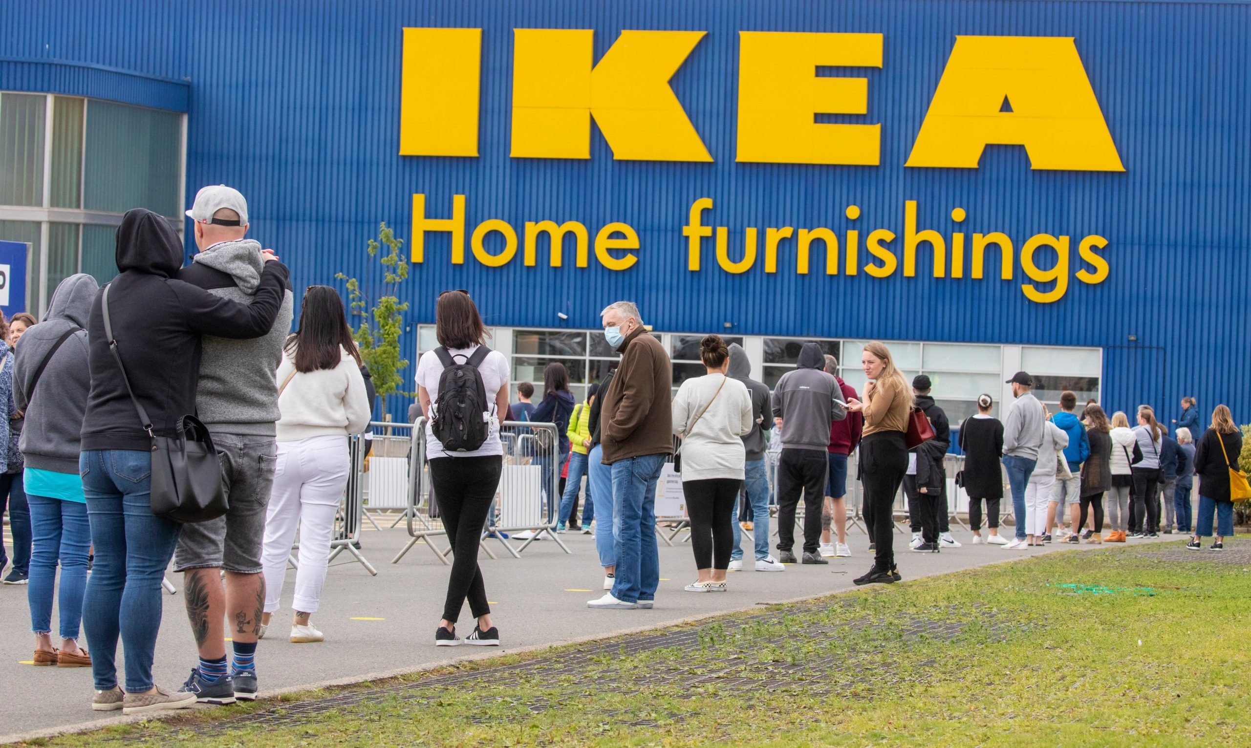 IKEA has reopened in Scotland as the country enters phase two of easing lockdown.