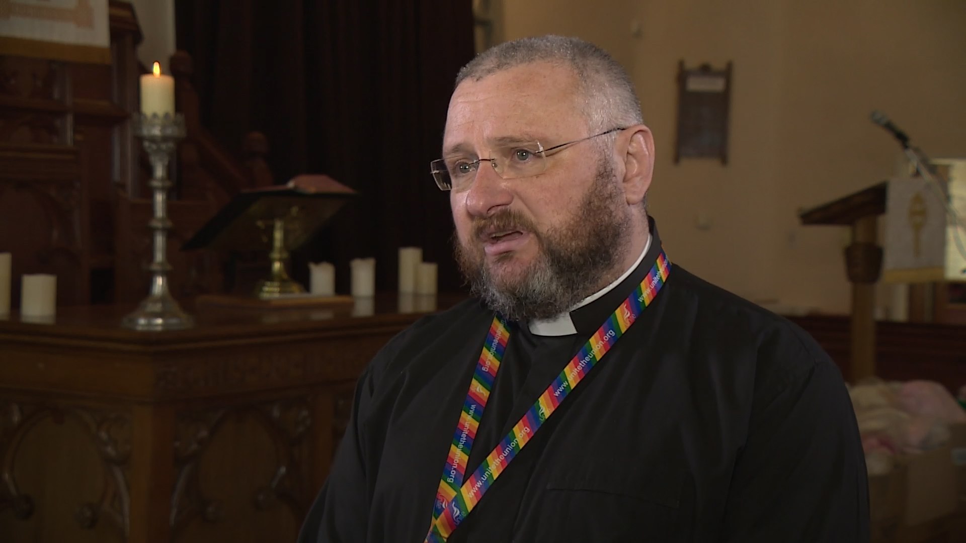 'Difficult': Rev Casey has spoken of the challenges created by lockdown. 