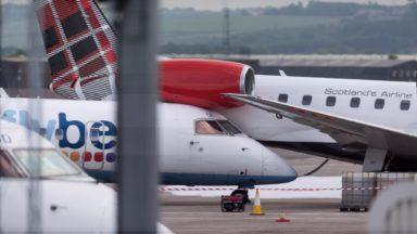 Plane collision on tarmac at Aberdeen International Airport