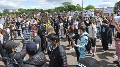 Anti-racism protesters gather at Black Lives Matter rallies