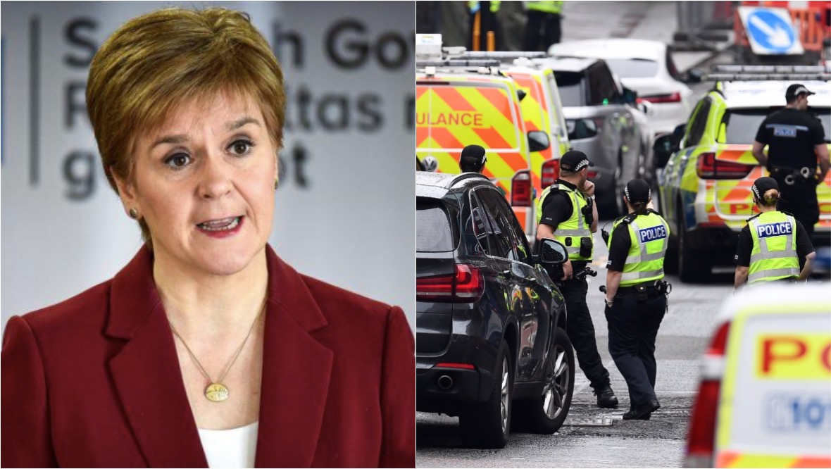 Sturgeon thanks emergency services for stabbings response