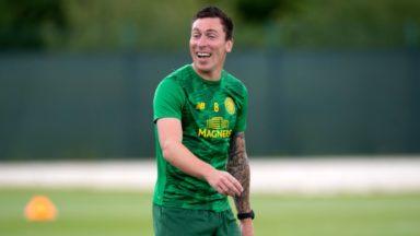 Celtic captain Scott Brown happy to be back training