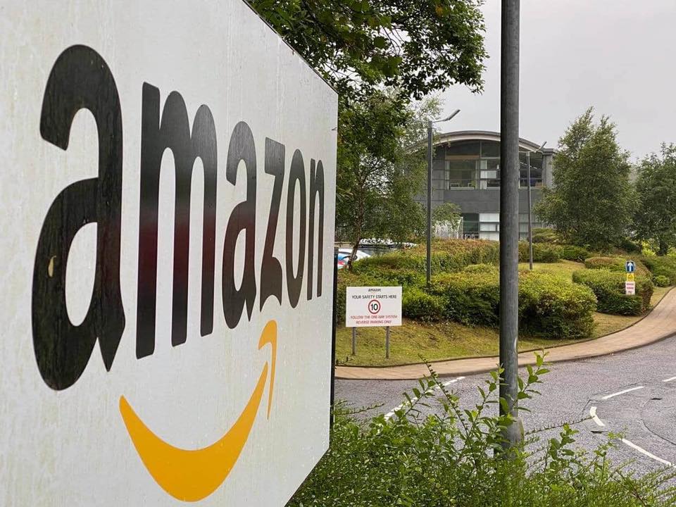 Amazon: A worker at the Gourock warehouse tested positive.