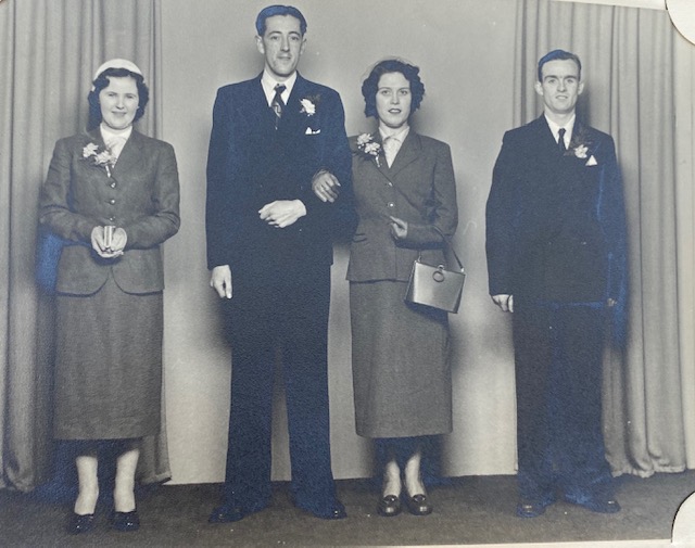 John and wife Patricia on their wedding day.