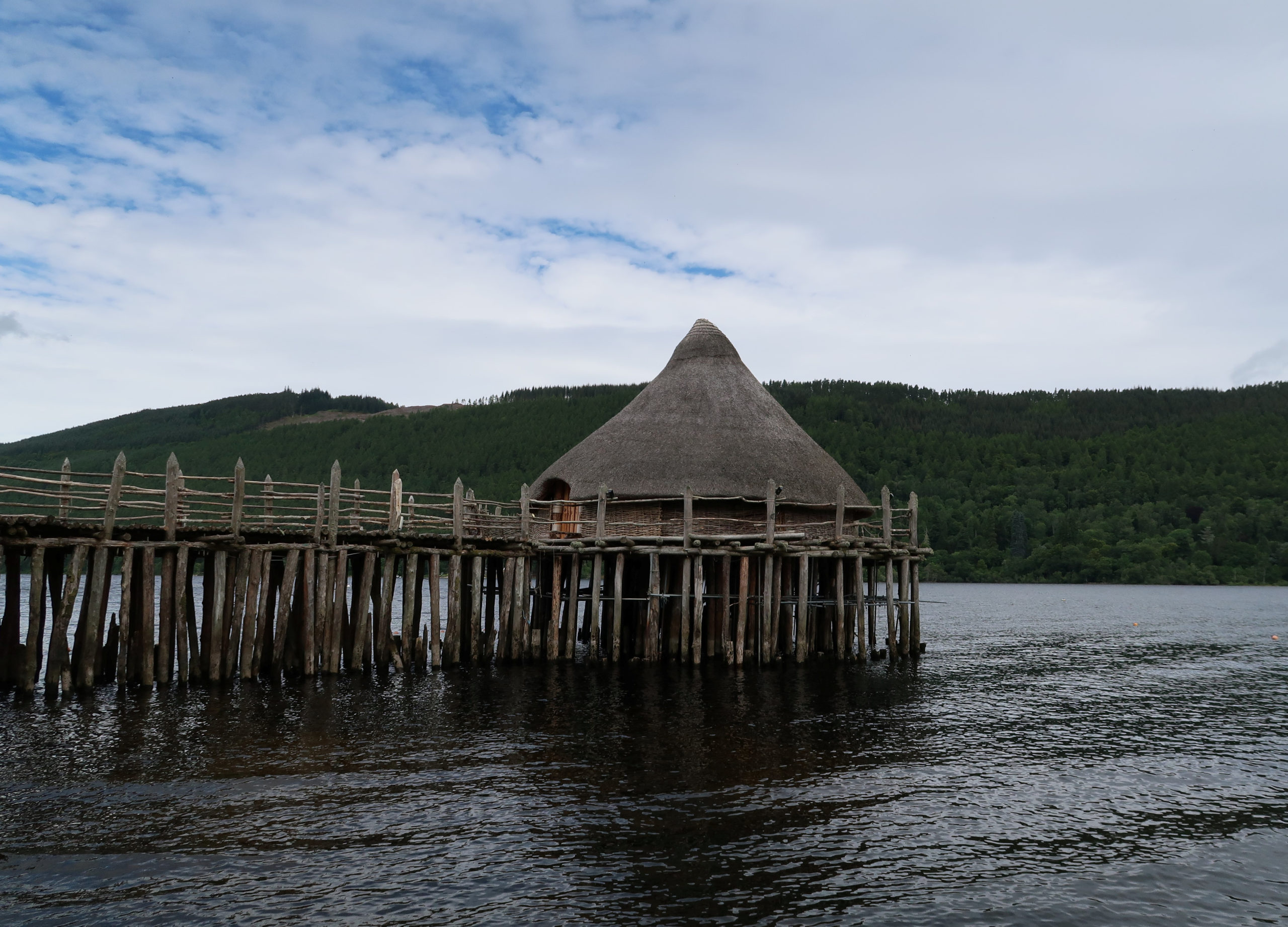 Archaeology: The Scottish Crannog Centre, Loch Tay. <strong>SWNS</strong>” /><cite class=