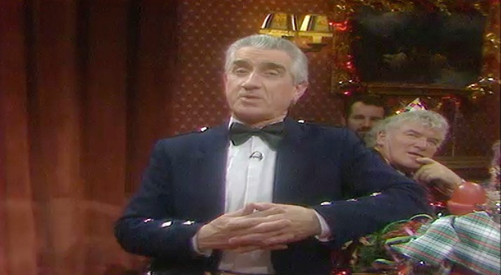 Johnny Beattie on STV's Hogmanay show in 1991.