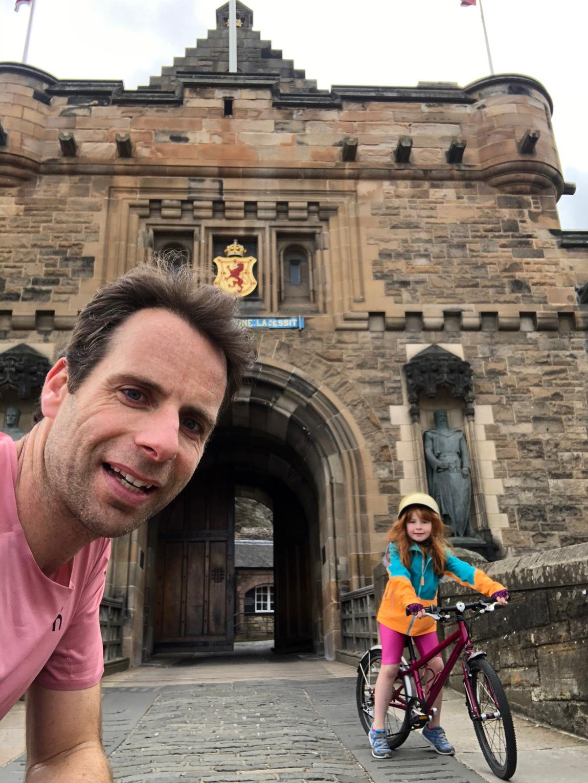 Edinburgh Castle: The pair visited all the city's hotspots.