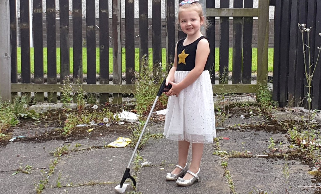 Five-year-old eco-warrior calls out ‘idiot’ litter louts