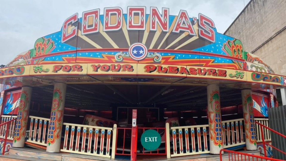 Attractions such as the waltzers have been closed.