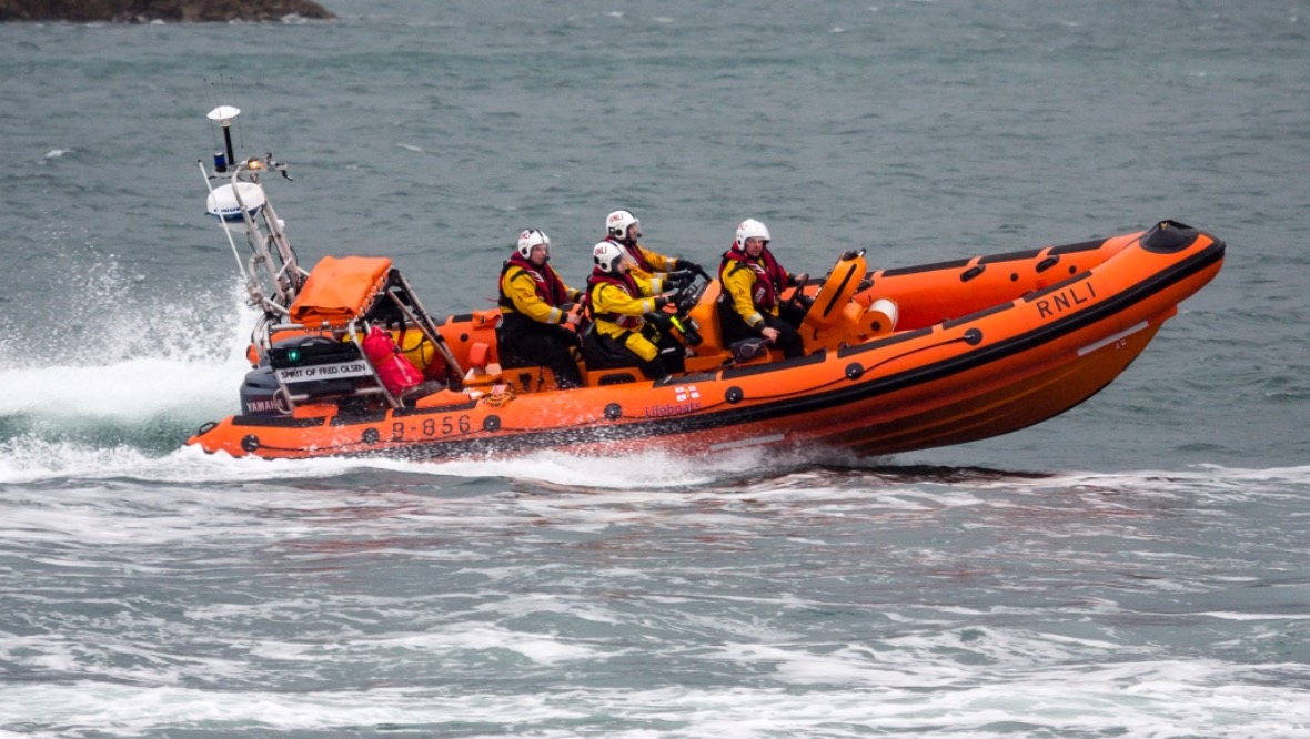 Search: The Kyle RNLI team launched a rescue.