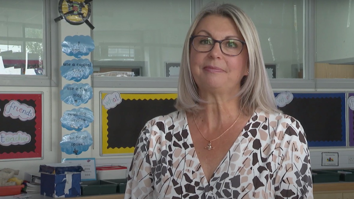 Newark Primary School: Headteacher Lynne McGugan.