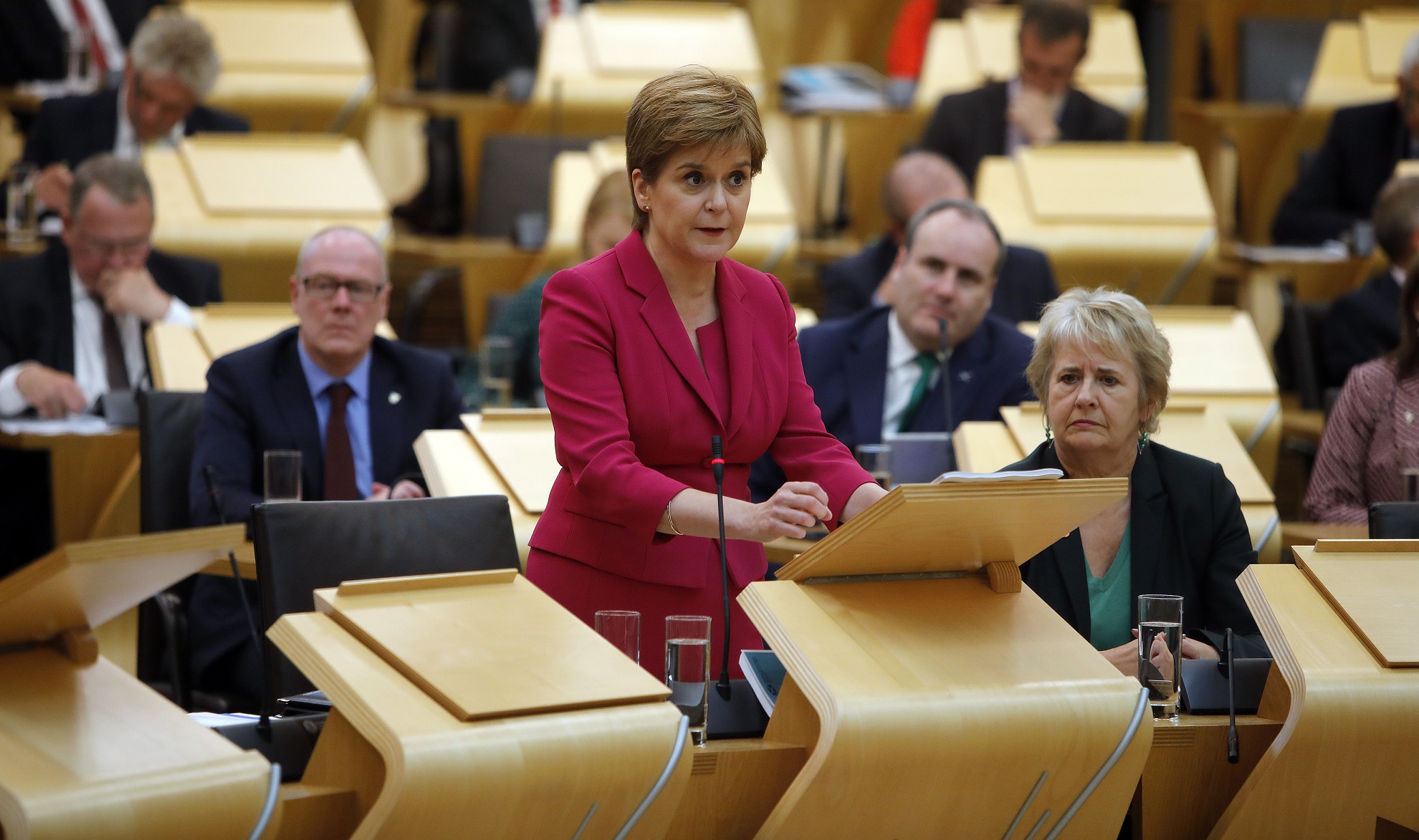 Mhairi Black said Nicola Sturgeo's resignations did not play a role in her stepping down.