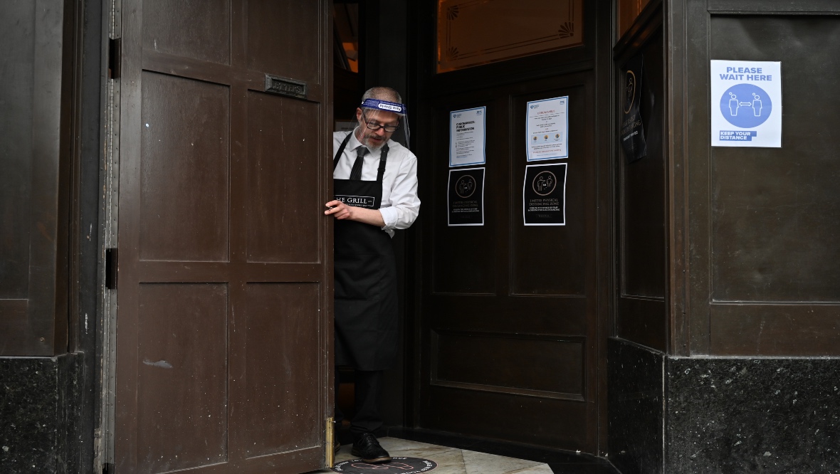 Pubs closed their doors in Aberdeen.