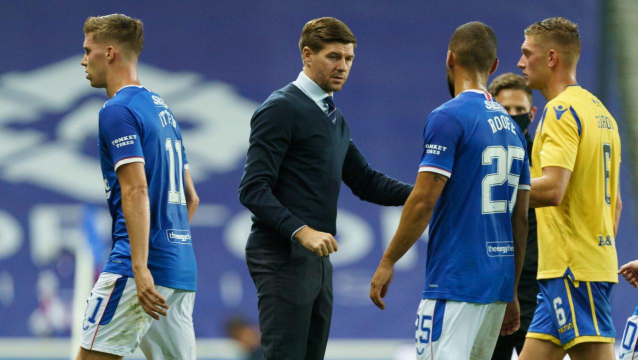 Gerrard feels Rangers ‘switched off’ against St Johnstone