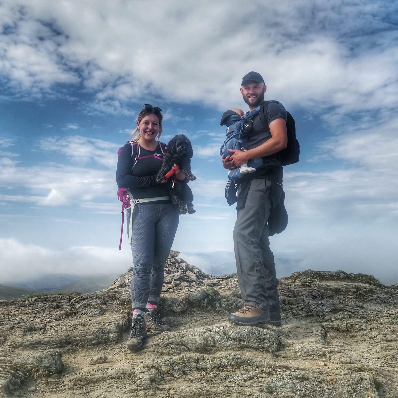 Henderson family out on a climb. 