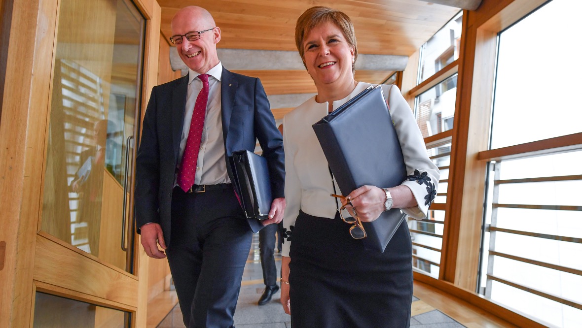 Scottish Government: First Minister Nicola Sturgeon and her deputy, John Swinney, initially defended the moderation system.