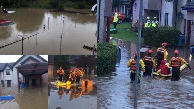 Residents rescued from homes after severe flooding