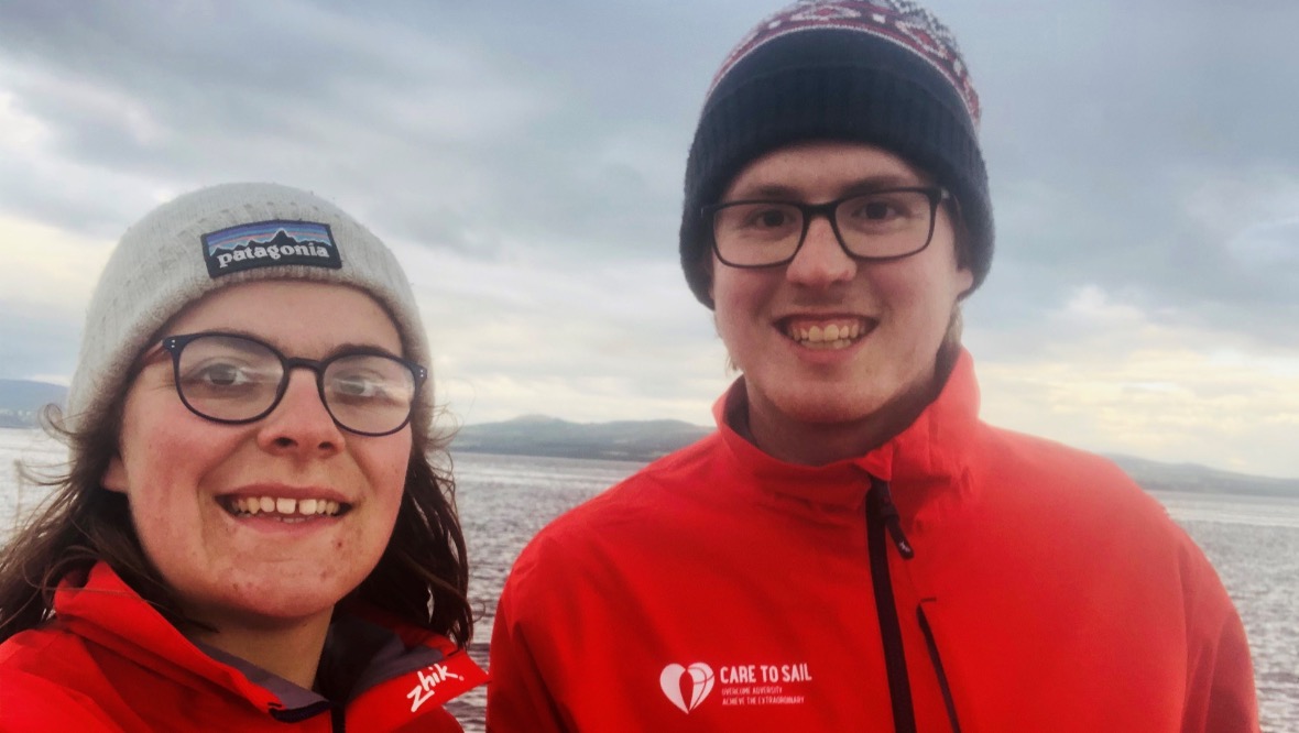 Founder: Declan Cox with ocean-racing skipper Amelia Ralphs, who has also joined the initiative.