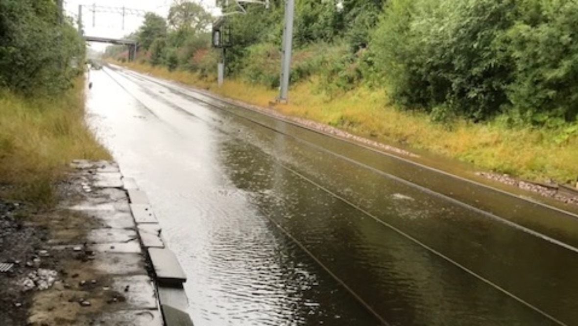 Torrential rain causing travel issues across Scotland