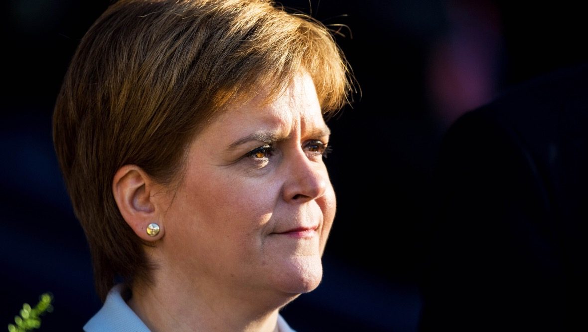 First Minister: Nicola Sturgeon said virus 'doesn't care about the shape of the ball' at test events.