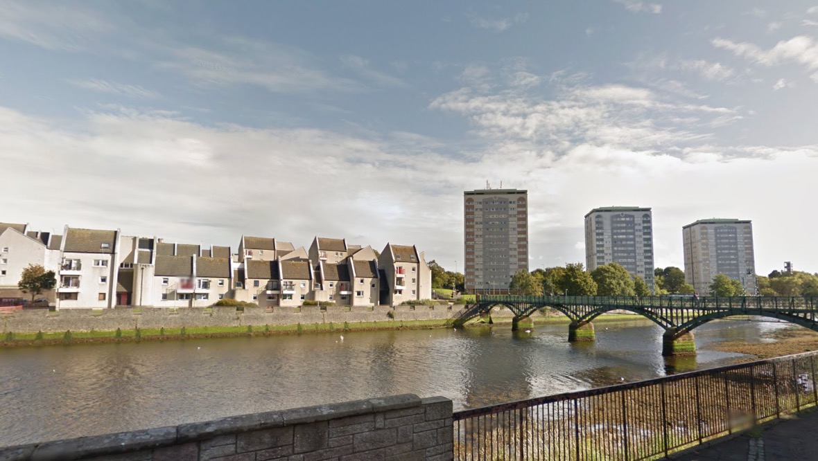 Waterfront: The tower blocks were built in 1969.