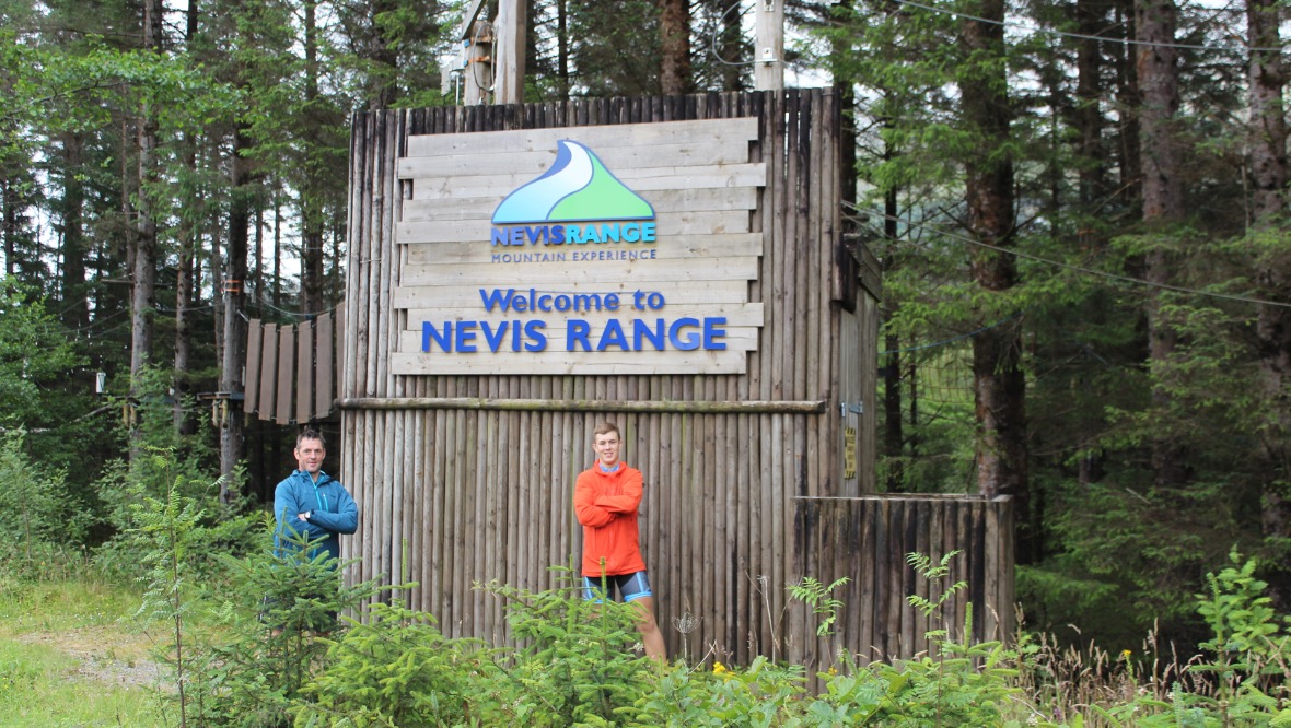 Nevis Range: The dynamic duo completed their challenge in less than 100 hours.