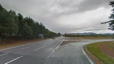 Pensioners taken to hospital after three-vehicle crash on A9