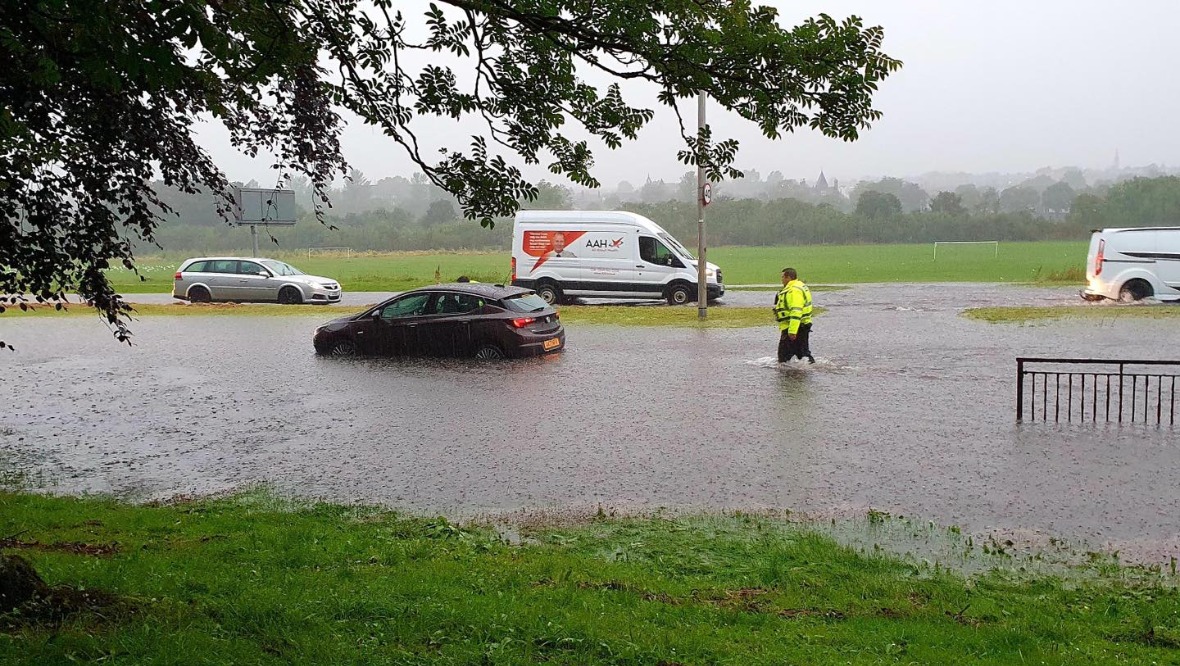 Scotland experienced flooding after thunderstorms last week.