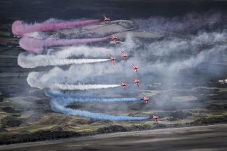 Red Arrows flypast to mark 75th anniversary of VJ Day