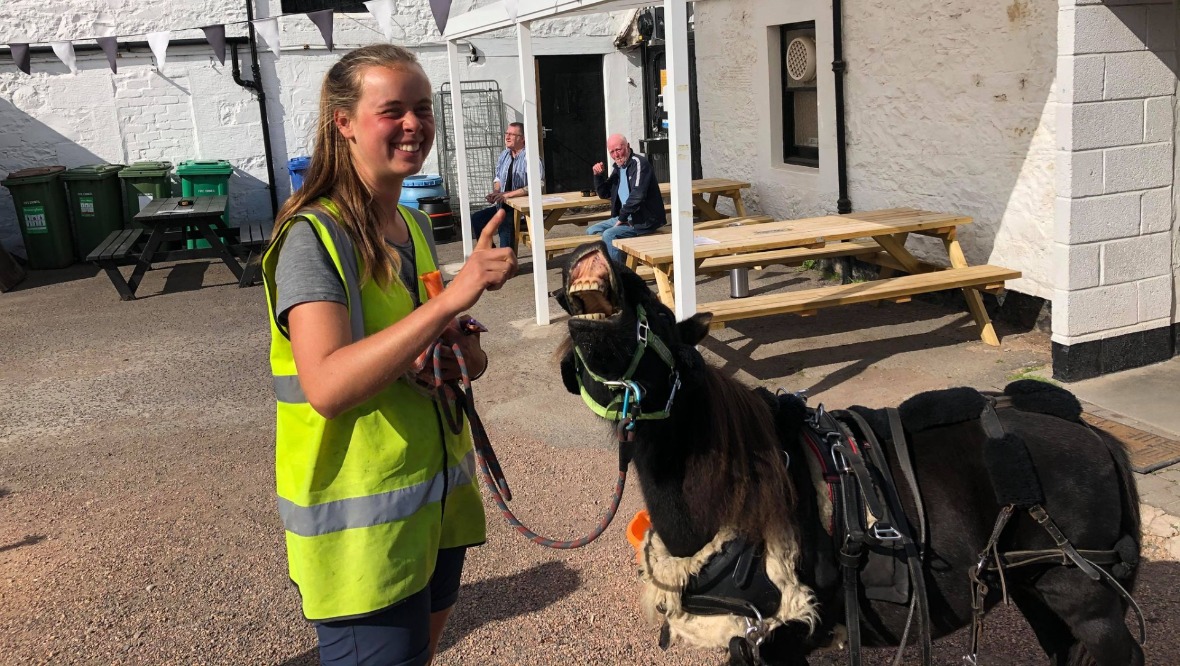 Student and pet pony complete trek from Germany to Dundee