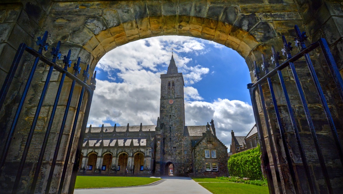 St Andrew's University: The students were asked to stay indoors. <strong>GETTY IMAGES</strong>” /><cite class=