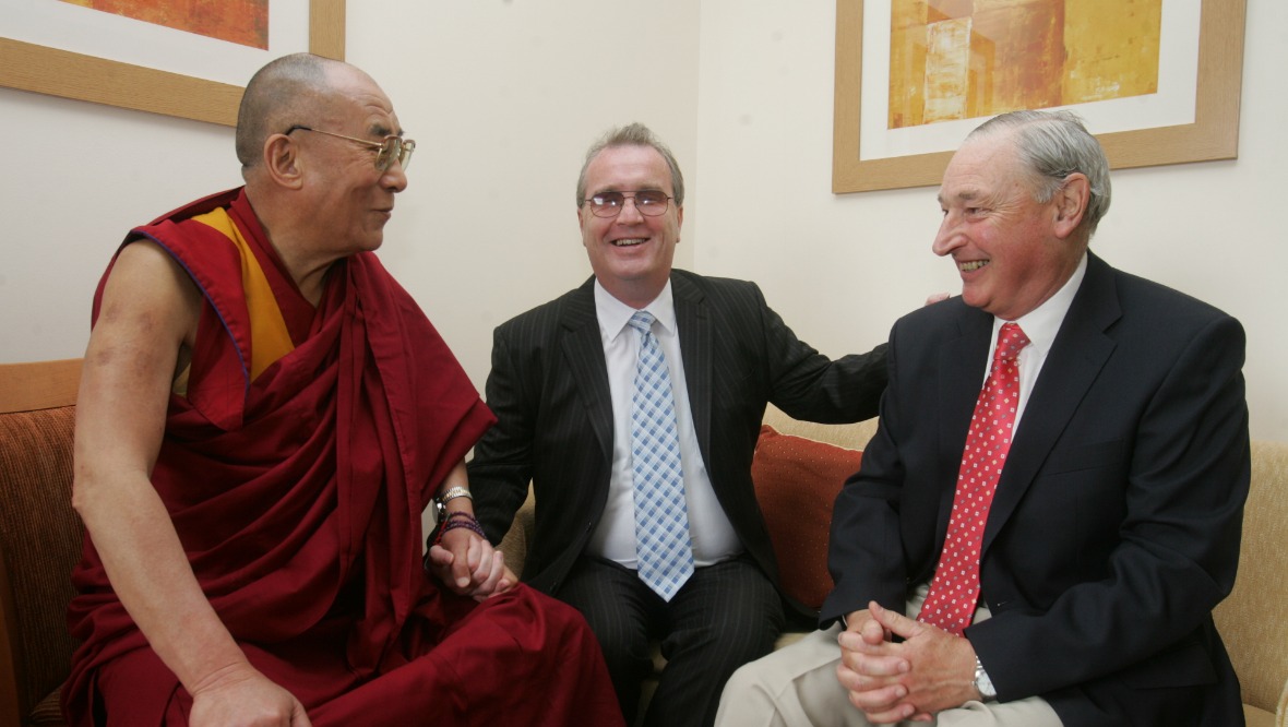Richard and Charles with the Dalai Lama.