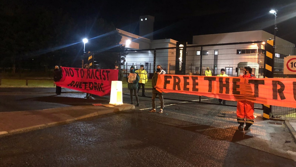 Extinction Rebellion protesters target Scottish Sun printers