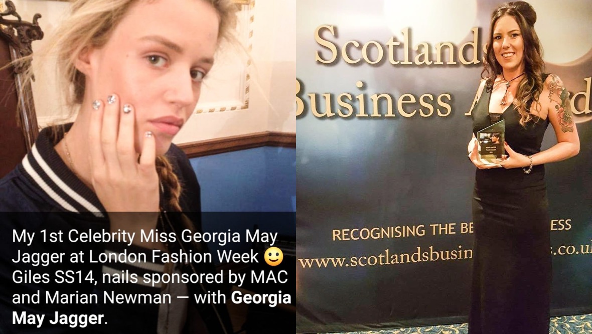 Celebrity: Ms Christie did Georgia May Jagger's nails at a London Fashion Week.