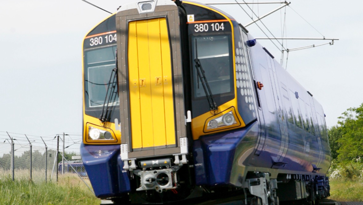 On track: The trains were introduced to Scotland's Railway in 2010.
