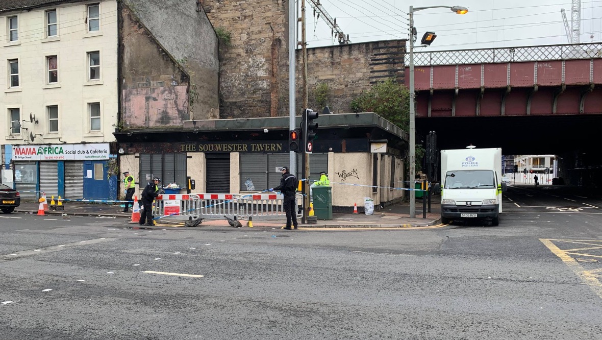 Hunt for gang as man fights for life after city centre attack